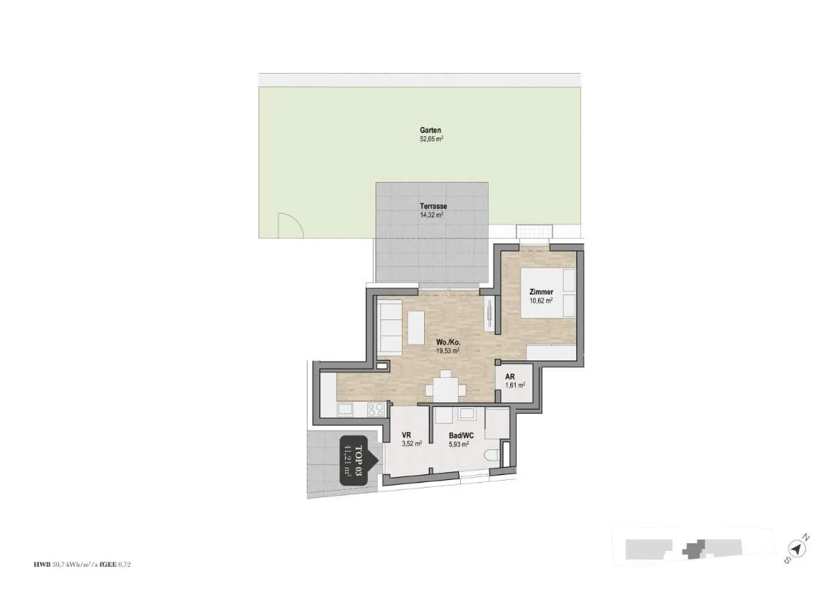 Apartment in Graz, Charlottendorf, Geidorf - Ansicht 3