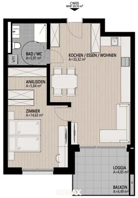 2-Zimmer-Immobilie kaufen in Kitzbühel – 59,71 m², € 367.500 – Bild 7 von 7