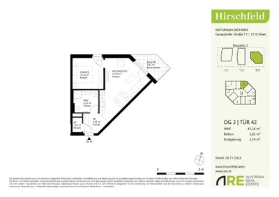 2-Zimmer-Wohnung mieten in Wien – 45,48 m², € 849 – Bild 16 von 16