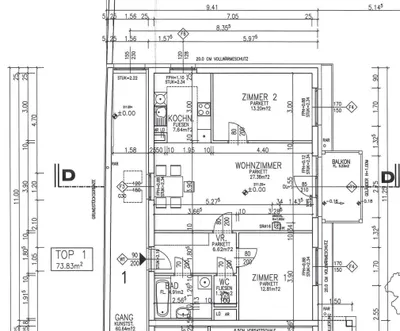 3-Zimmer-Wohnung mieten in Krems Land – 73,83 m², € 672 – Bild 2 von 8