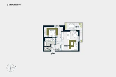 2-Zimmer-Wohnung kaufen in Wien – 52,88 m², € 661.000 – Bild 2 von 16