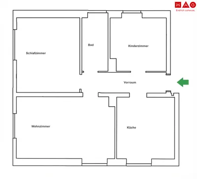 3-Zimmer-Wohnung mieten in Leoben – 59,8 m², € 625 – Bild 8 von 8