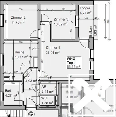4-Zimmer-Wohnung kaufen in Wolfsberg – 66,55 m², € 106.980 – Bild 10 von 10