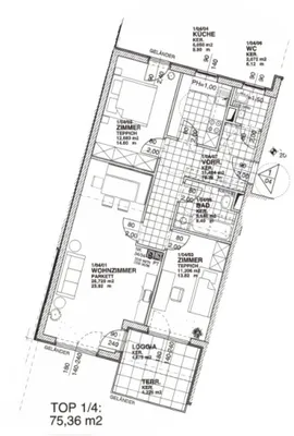 3-Zimmer-Wohnung mieten in Krems an der Donau – 74,88 m², € 945 – Bild 5 von 5