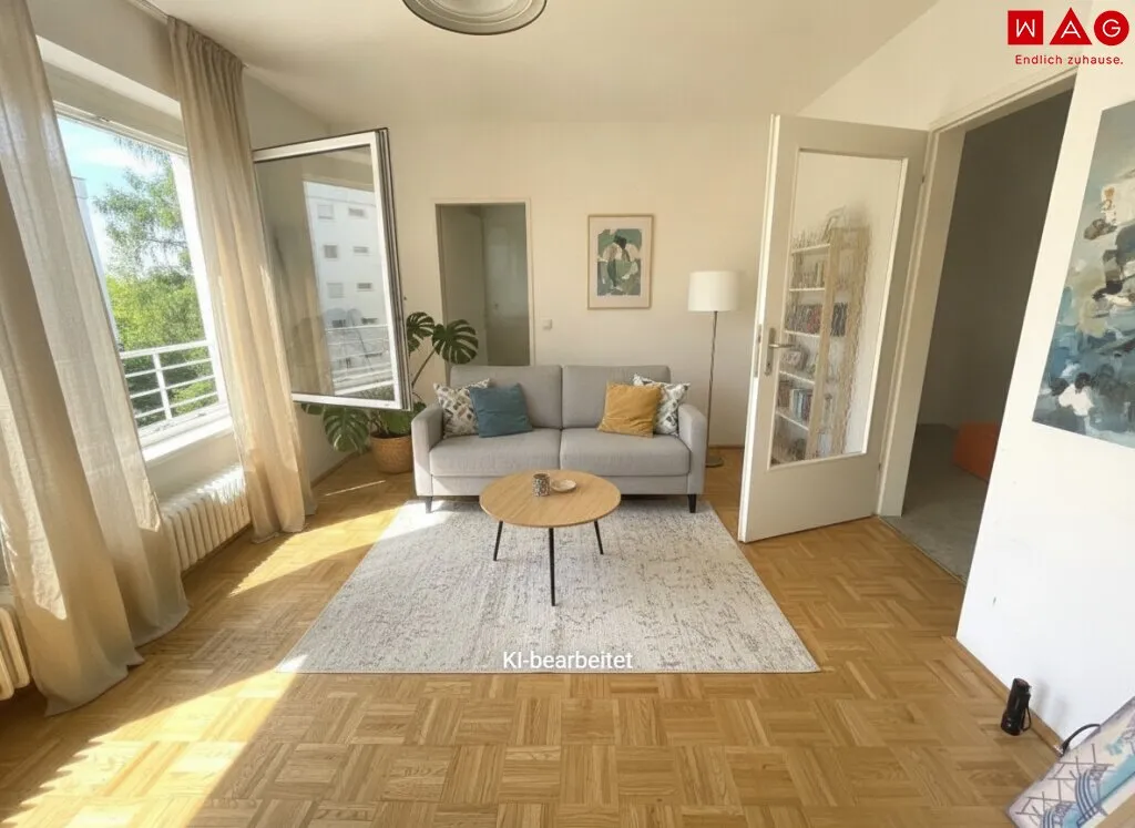 Praktische 1-Zimmer-Wohnung mit Parkplatz in Linz/Oed - ideal für Singles & Pendler! Wohnung befindet sich in Sanierung! Bezug: 01. Juli 2026! - Ansicht 2