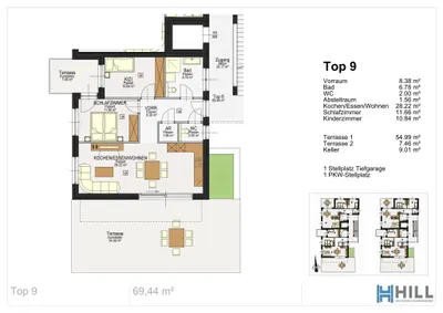 2-Zimmer-Wohnung mieten in Leibnitz – 69,44 m², € 1.471 – Bild 10 von 10