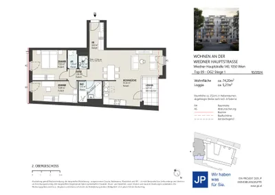 3-Zimmer-Wohnung kaufen in Wien – 74,2 m², € 547.900 – Bild 15 von 15