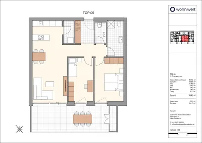 3-Zimmer-Wohnung kaufen in Feldkirch – 75,9 m², € 530.000 – Bild 5 von 7