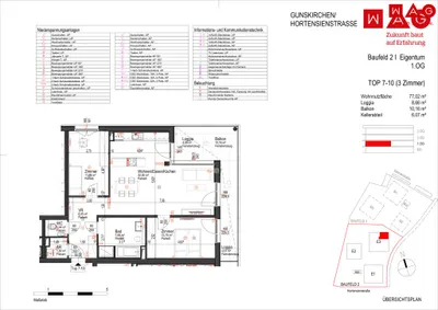 3-Zimmer-Wohnung kaufen in Wels-Land – 77,02 m², € 342.800 – Bild 6 von 6