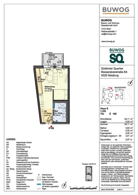 1-Zimmer-Wohnung kaufen in Salzburg Stadt – 34,11 m², € 280.000 – Bild 2 von 8