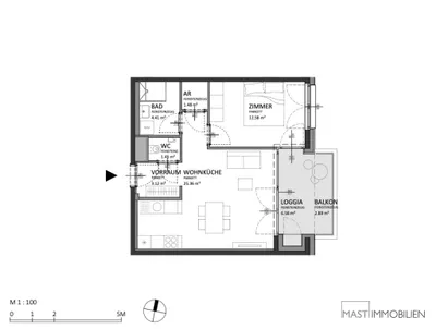 2-Zimmer-Wohnung kaufen in Wien – 55,04 m², € 351.000 – Bild 11 von 11