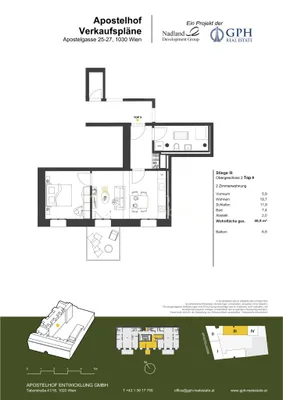 2-Zimmer-Wohnung kaufen in Wien – 46,71 m², € 426.930 – Bild 48 von 48