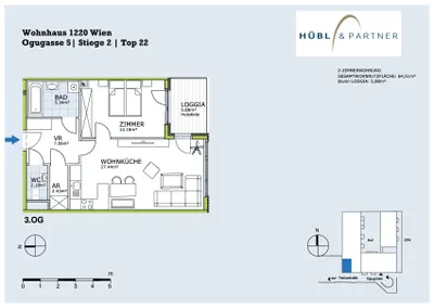 2-Zimmer-Wohnung mieten in Wien – 58,63 m², € 1.198 – Bild 15 von 15