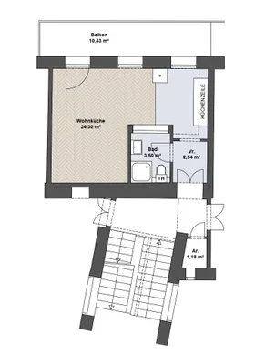 1-Zimmer-Wohnung kaufen in Wien – 31,52 m², € 279.000 – Bild 19 von 19