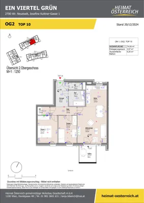 3-Zimmer-Wohnung kaufen in Wiener Neustadt – 74,93 m², € 256.385 – Bild 23 von 34