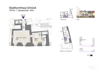 2-Zimmer-Wohnung kaufen in Spittal an der Drau – 58,62 m², € 269.000 – Bild 4 von 6