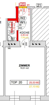 1-Zimmer-Wohnung kaufen in Wien – 25,52 m², € 94.900 – Bild 12 von 12