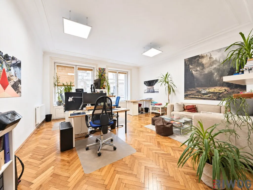unbefristetes Büro in Naschmarkt-/Karlsplatznähe | 132m² im Stilaltbauhaus | optionale Möblierung - Ansicht 2