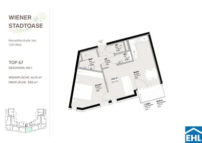 2-Zimmer-Wohnung mieten in Wien – 46,74 m², € 1.199 – Bild 16 von 16