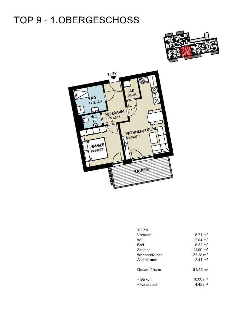 Wohnung – Kaprun, Winkeldörfl, Werkssiedlung - Ansicht 3