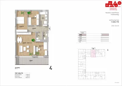 4-Zimmer-Wohnung mieten in Linz – 83,63 m², € 1.211 – Bild 24 von 26