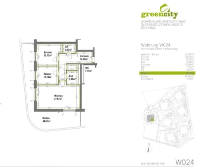 3-Zimmer-Wohnung mieten in Graz – 72,75 m², € 1.219 – Bild 7 von 7