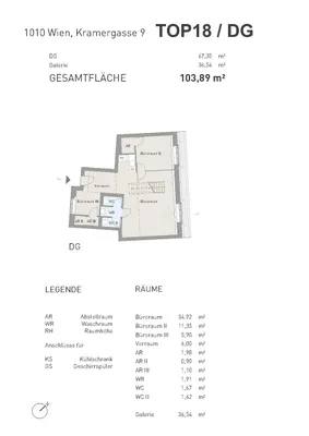 3-Zimmer-Gewerbeimmobilie mieten in Wien – 104 m², € 2.389 – Bild 14 von 19
