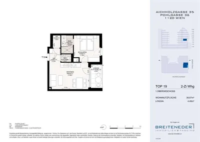 Wohnung kaufen in Wien – 38,67 m², € 286.000 – Bild 10 von 11