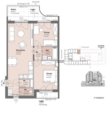 3-Zimmer-Wohnung kaufen in Wien – 63,19 m², € 489.400 – Bild 14 von 14