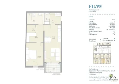 2-Zimmer-Wohnung kaufen in Wien – 63,81 m², € 314.700 – Bild 7 von 7
