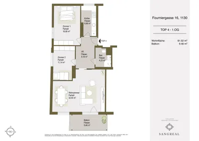3-Zimmer-Wohnung kaufen in Wien – 81,02 m², € 499.000 – Bild 13 von 13