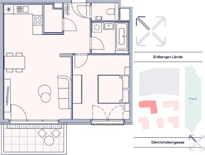 2-Zimmer-Wohnung mieten in Wien – 55 m², € 1.299 – Bild 11 von 16