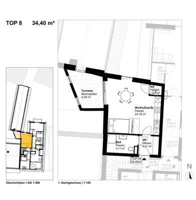 Wohnung mieten in Murau – 34,4 m², € 419 – Bild 5 von 6