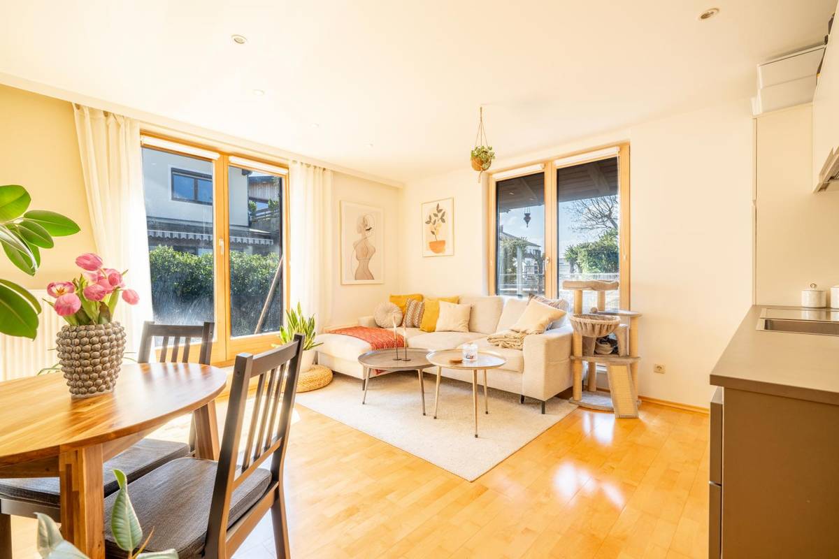 Sonnen Terrasse - Exklusive 2 Zimmer Terrassenwohnung im nördlichen Flachgau - Ansicht 3