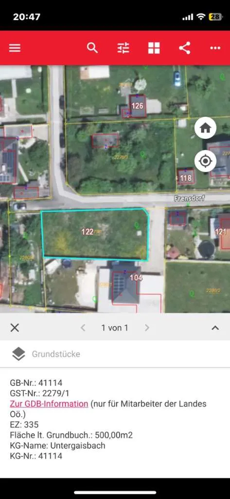 Bauparzelle ist Vollaufgeschlossen mit Planungsvorschlag - Ansicht 2