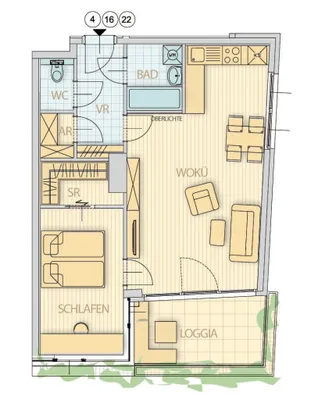 2-Zimmer-Wohnung kaufen in Wien – 56,82 m², € 389.000 – Bild 12 von 12