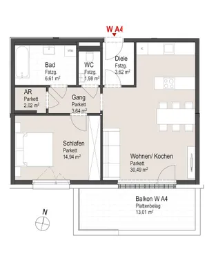 2-Zimmer-Wohnung kaufen in Zell am See – 63,3 m², € 424.110 – Bild 2 von 6