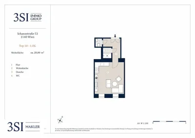 1-Zimmer-Wohnung kaufen in Wien – 28 m², € 168.000 – Bild 13 von 13