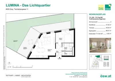 2-Zimmer-Wohnung kaufen in Graz – 57,54 m², € 276.000 – Bild 3 von 13