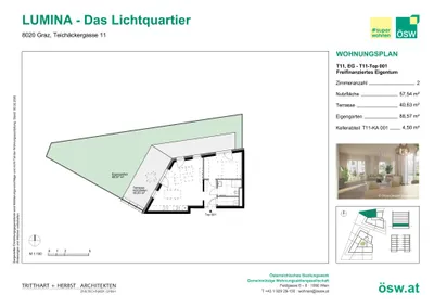 2-Zimmer-Wohnung kaufen in Graz – 57,54 m², € 276.000 – Bild 12 von 13