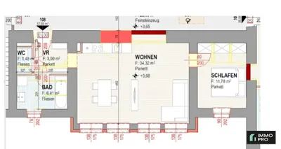 1-Zimmer-Wohnung mieten in Leoben – 57,72 m², € 582 – Bild 7 von 7
