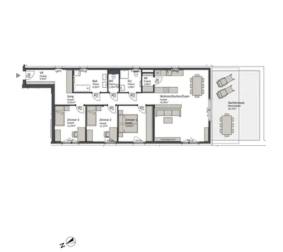 4-Zimmer-Wohnung kaufen in Villach – 120 m², € 746.900 – Bild 2 von 5