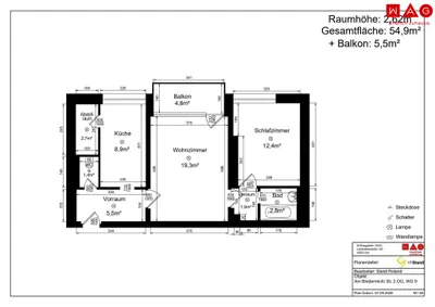 2-Zimmer-Wohnung mieten in Linz – 60,36 m², € 693 – Bild 3 von 3