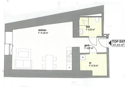 1-Zimmer-Wohnung kaufen in Schwaz – 47,43 m², € 246.000 – Bild 12 von 12