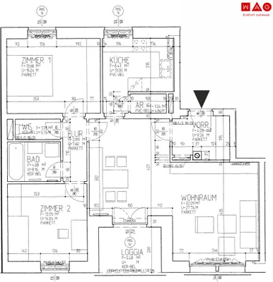 3-Zimmer-Wohnung mieten in Linz – 86,4 m², € 1.026 – Bild 3 von 3