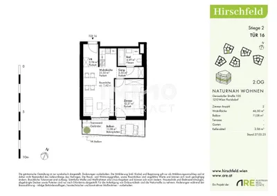 2-Zimmer-Wohnung kaufen in Wien – 46 m², € 285.000 – Bild 7 von 7