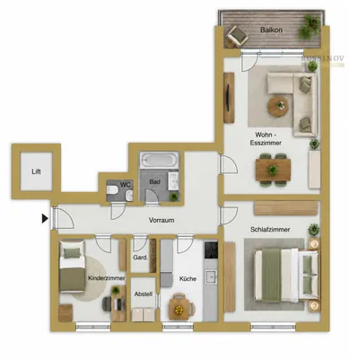 3-Zimmer-Wohnung kaufen in Klagenfurt – 96 m², € 259.800 – Bild 9 von 9