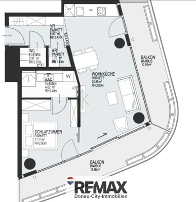 2-Zimmer-Wohnung mieten in Wien – 50 m², € 1.800 – Bild 27 von 28