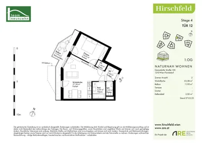 2-Zimmer-Wohnung kaufen in Wien – 53,08 m², € 302.000 – Bild 25 von 25