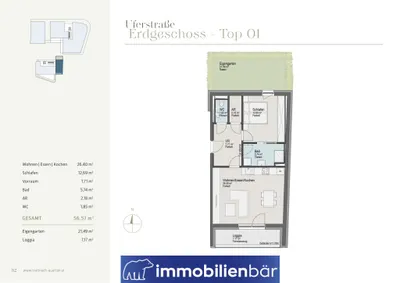 2-Zimmer-Wohnung kaufen in Grieskirchen – 56,57 m², € 275.000 – Bild 12 von 12